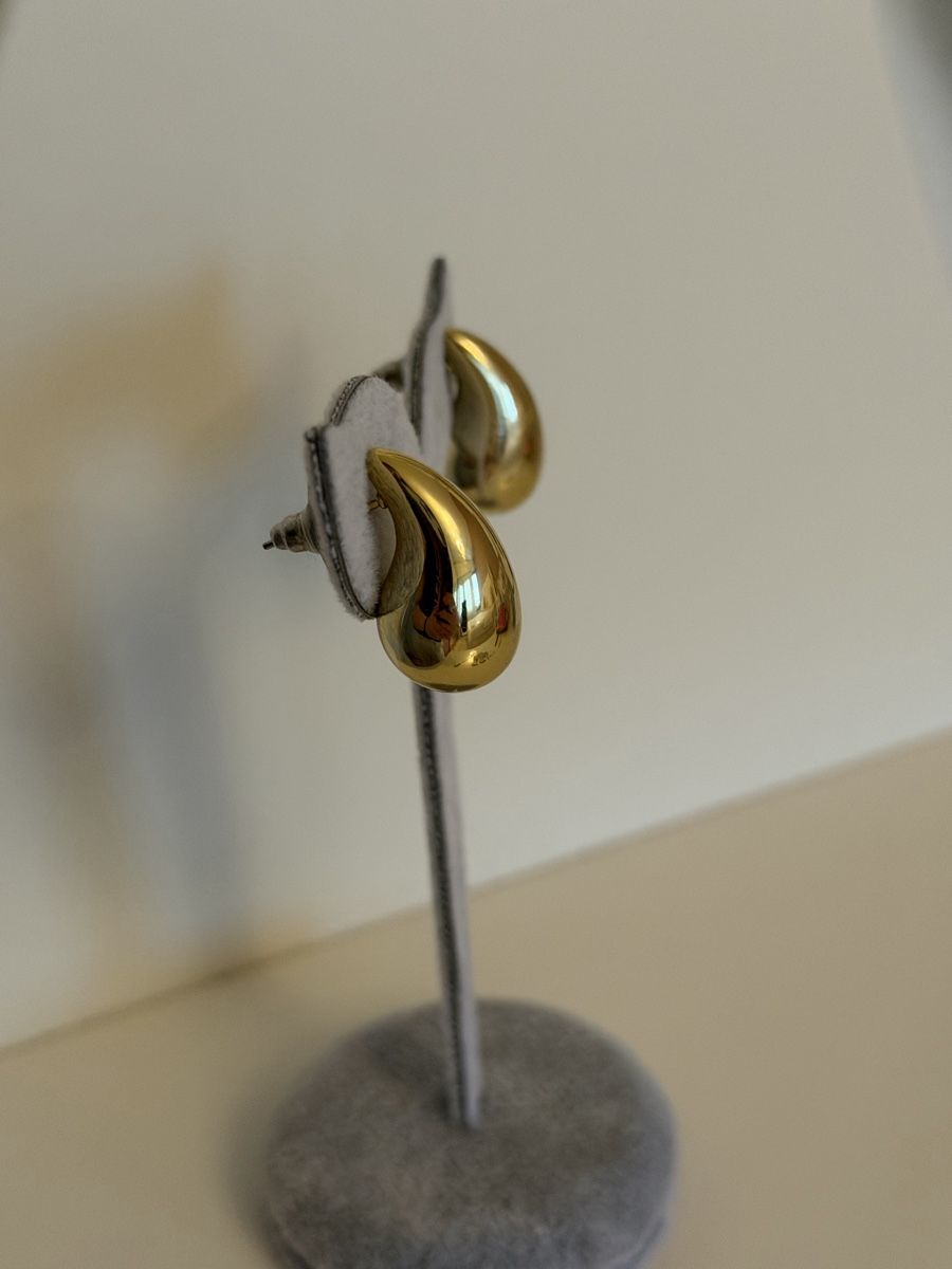 Orecchini pendenti & Orecchini a lobo: Gold-Tropfen-Ohrringe, glänzend, elegant – Nuovo (secondo la descrizione) da Au ZH venduto da FMRF 1