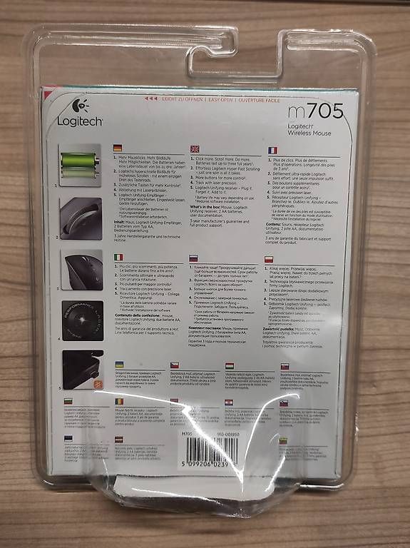 Logitech Mouse: neue Logitech Maus m705 kabellos – Nuovo e nell'imballaggio originale da Zürich venduto da Roessler0 1