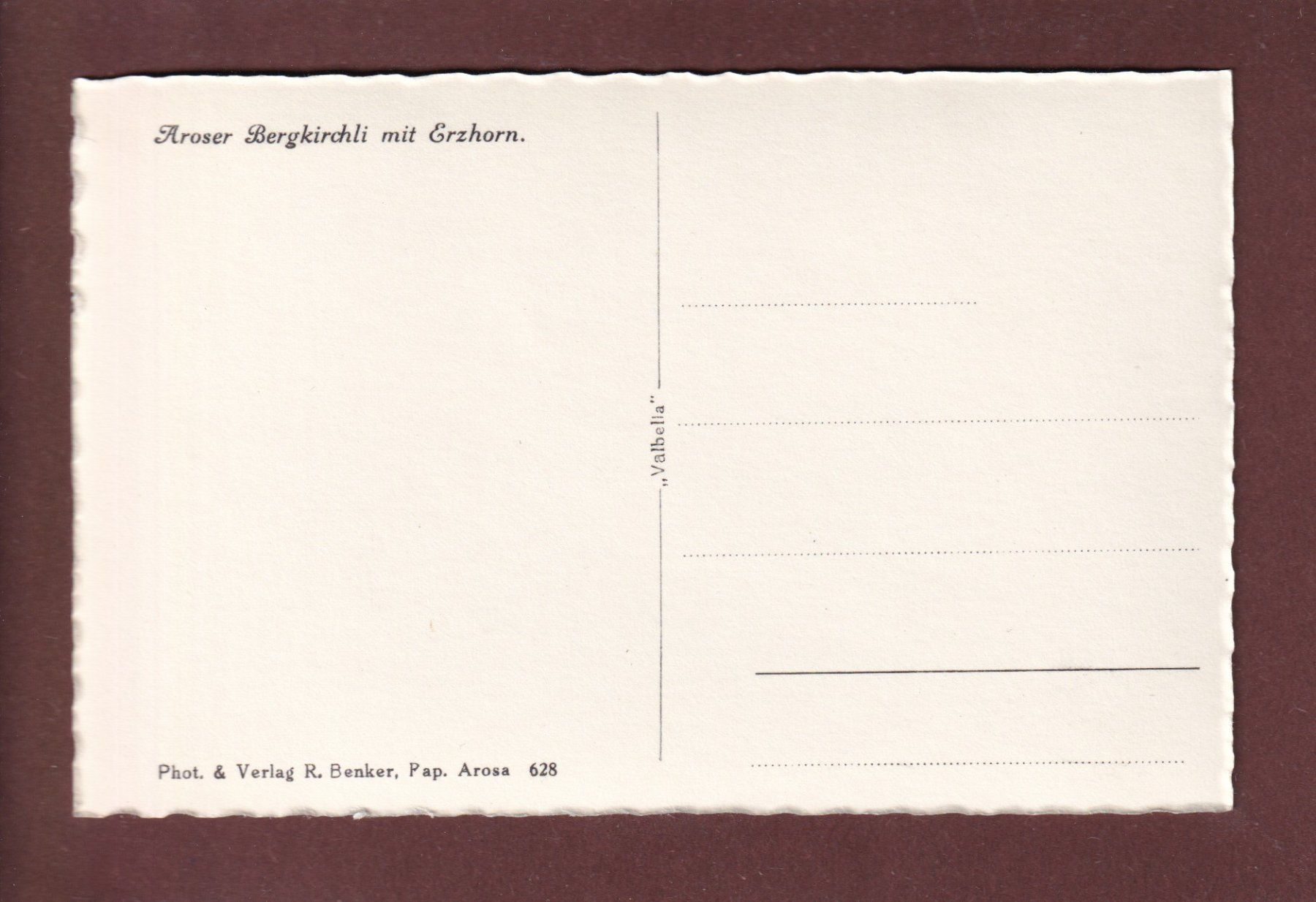Cartoline postali: AROSA - Bergkirchli - Erzhorn – Usato da Pully venduto da nicecards 1