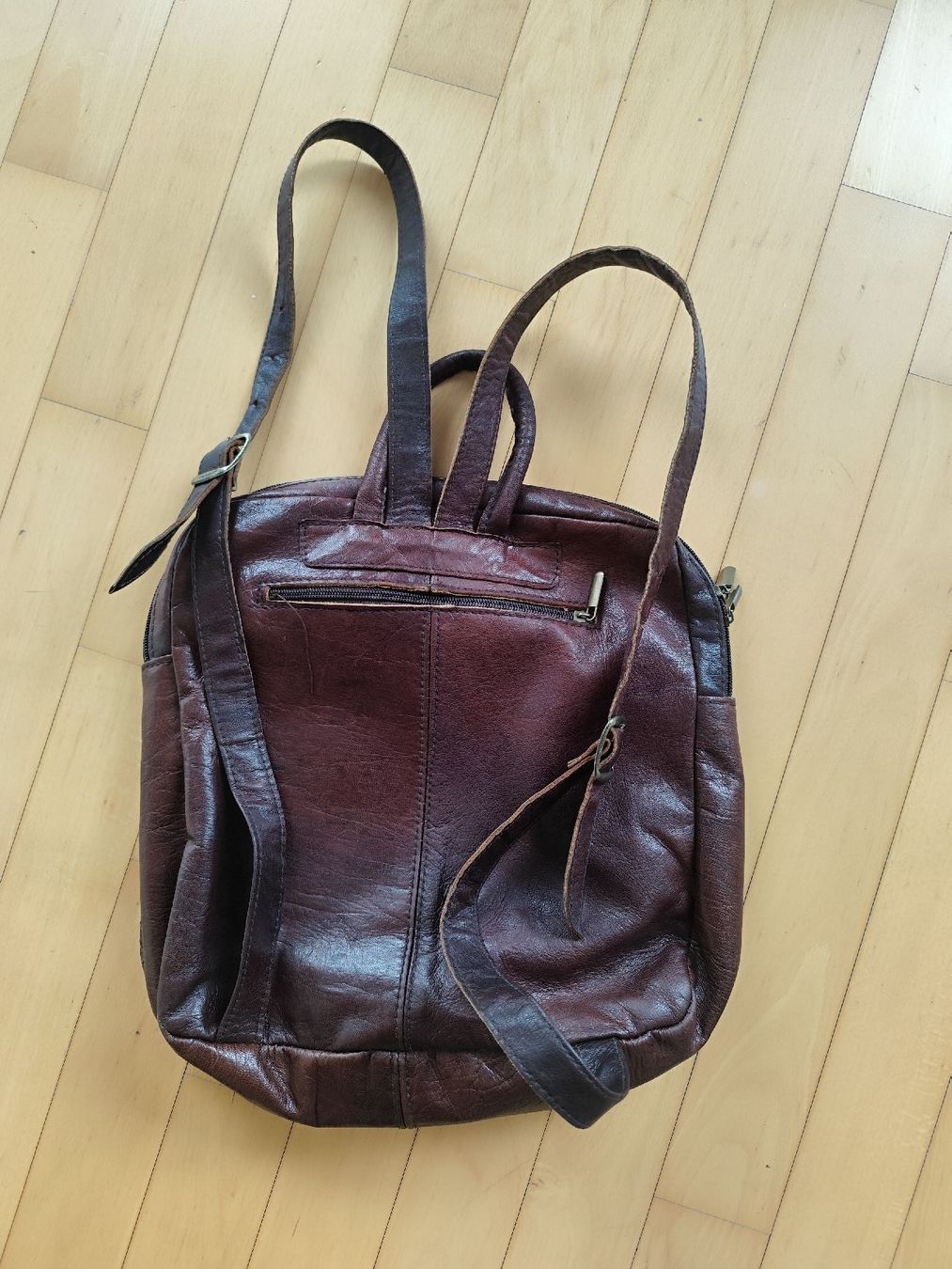 Zaini: Echter Leder Rucksack Braun, Vintage – Usato da Zürich venduto da Claudia_Zueri 4