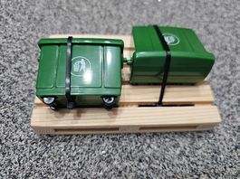 Palette mit Industrie Container für Deko Spur 0