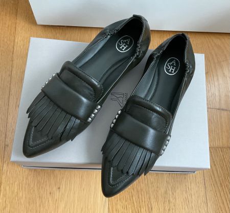 Leder-Ballerina von Ash, Grösse 39