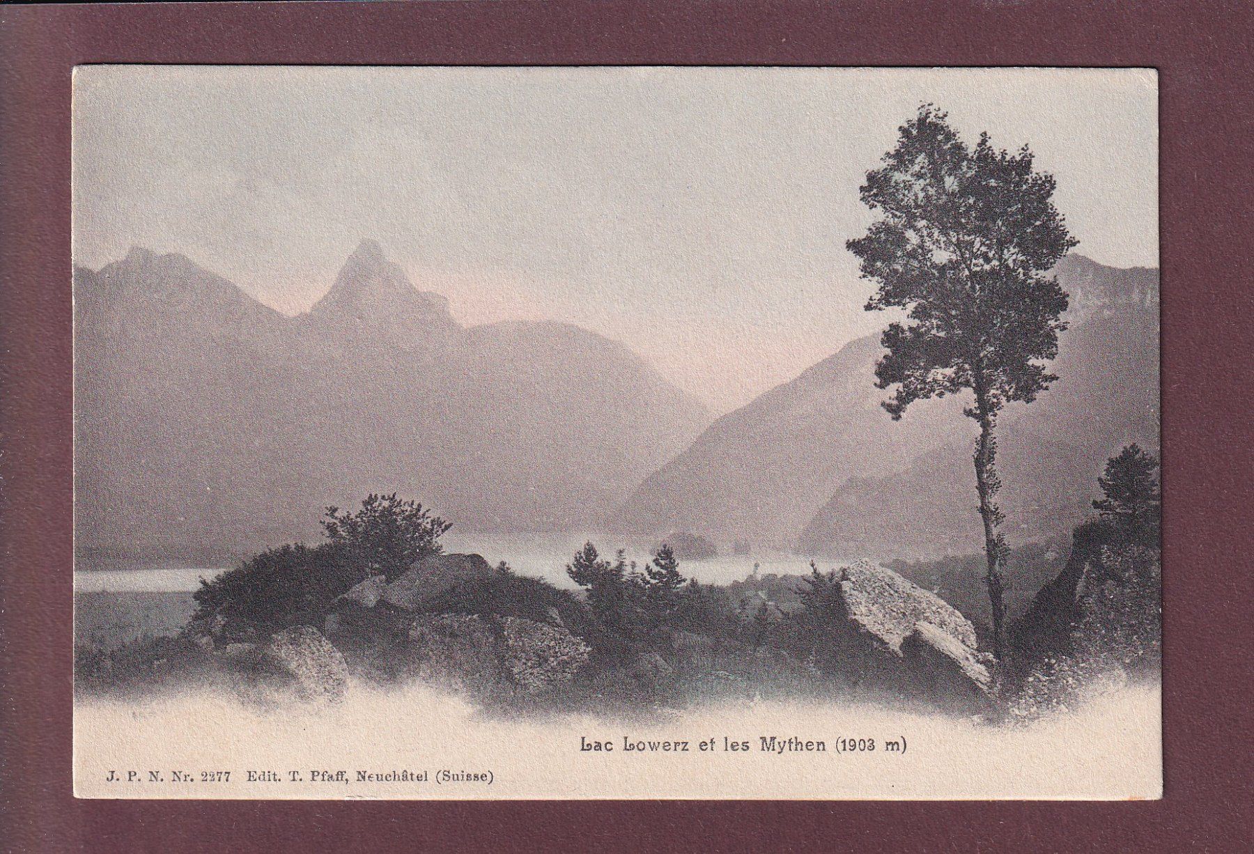 Cartoline postali: LAC LAUERZ / Lauerzersee - Mythen – Usato da Pully venduto da nicecards