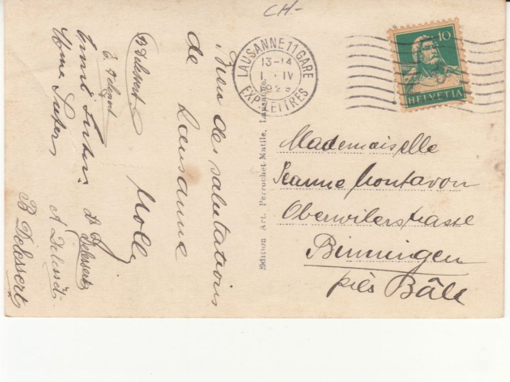 Cartoline postali: Lausanne 1929 – Usato da Bürglen TG venduto da StampGraf 1