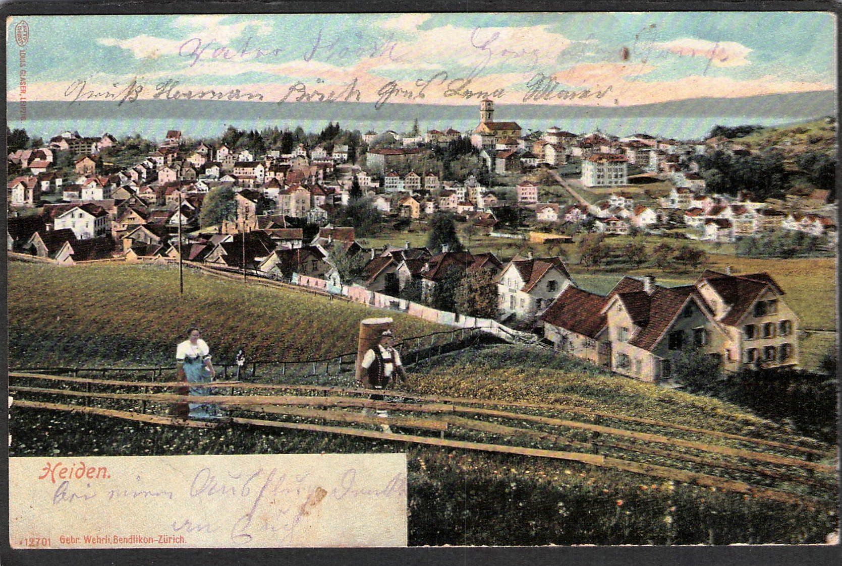 Cartoline postali: - AK Heiden , 1905 – Usato da Reichenburg venduto da Pipo-67