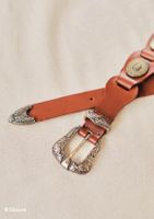 Sézane · Ceinture Ellie · Camel lisse héritage