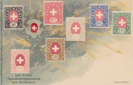 Schweiz  CH -  Briefmarken - Karte
