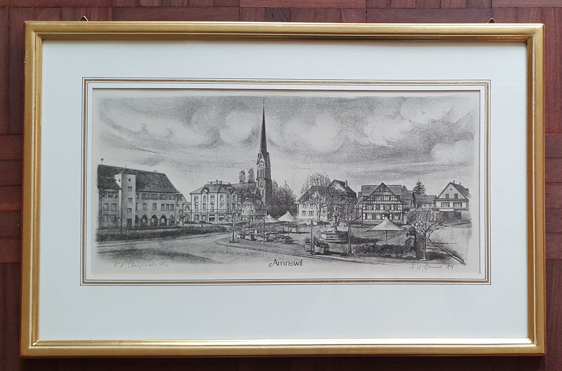 Grafica & Litografie: Bild - Lithographie von Amriswil – Usato da Kreuzlingen venduto da Rschweiz1