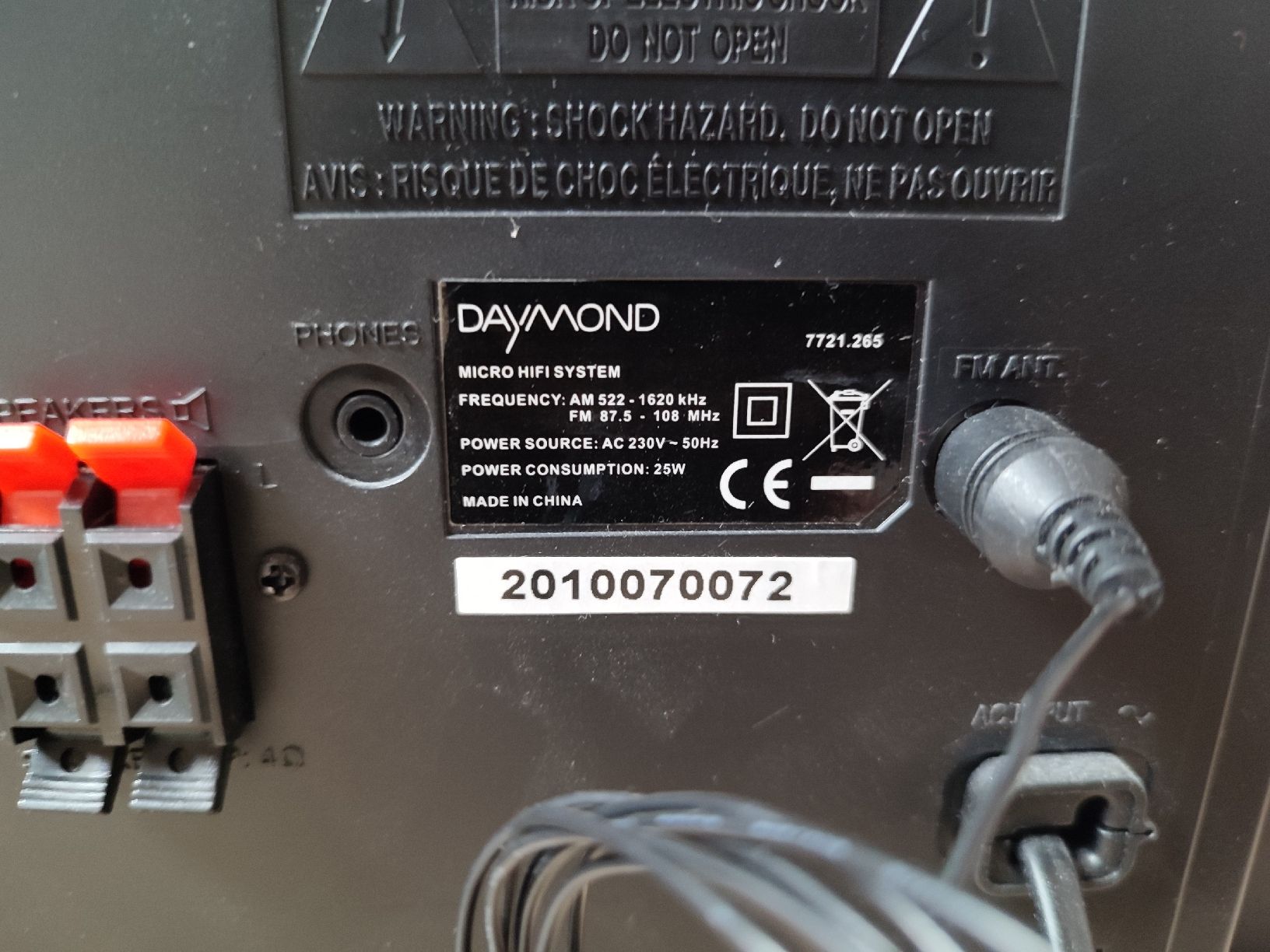 Radio: Radio Daymond Micro Hifi System – Usato da St. Peterzell venduto da Evoli_810 3