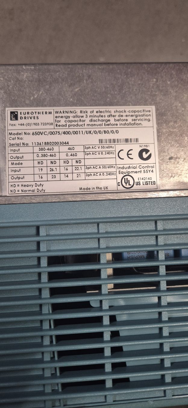 Convertitori: convertisseur de fréquence Eurtherm 650 – Usato da Berlens venduto da ETE68 1