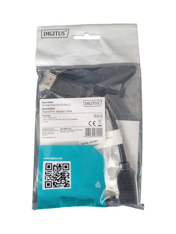Unità & Adattatore: DIGITUS Displayport adapter – Nuovo (secondo la descrizione) da Wangen b. Olten venduto da Restwert_Wangen 1