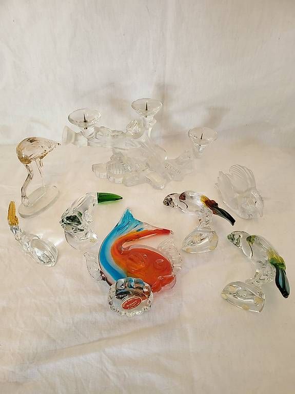Bicchieri: 8 pièces décoration verre dont Murano – Usato da Lausanne venduto da ber_qk5j