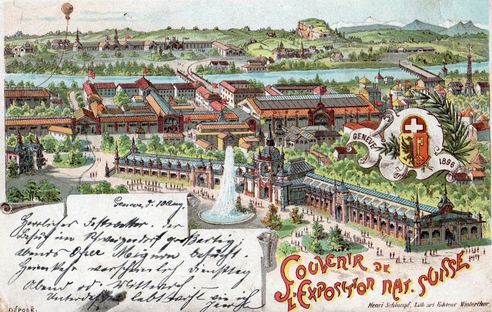 Ansichtskarten: Genève - Exposition National – Gebraucht aus Melano von pisonsdro