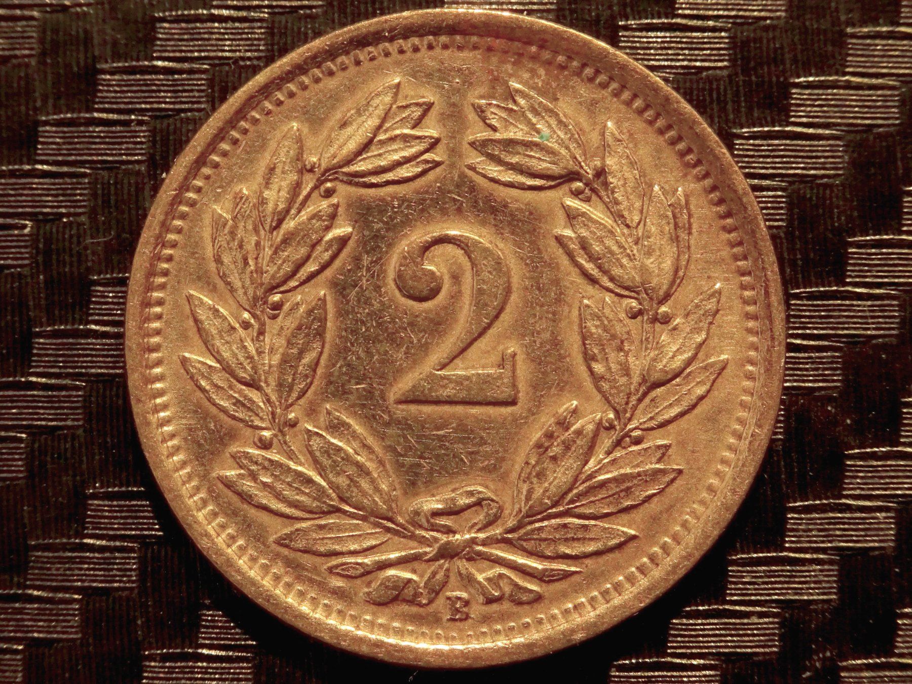 Tutti le monete: 1932 - 2 cts. 1.50 Mio.!! 2.96gr!!! – Usato da Courgenay venduto da ZubR237 1