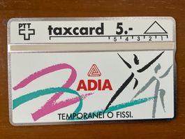 Taxcard 108E_32542 ADIA italienisch 300 Ex ungebraucht