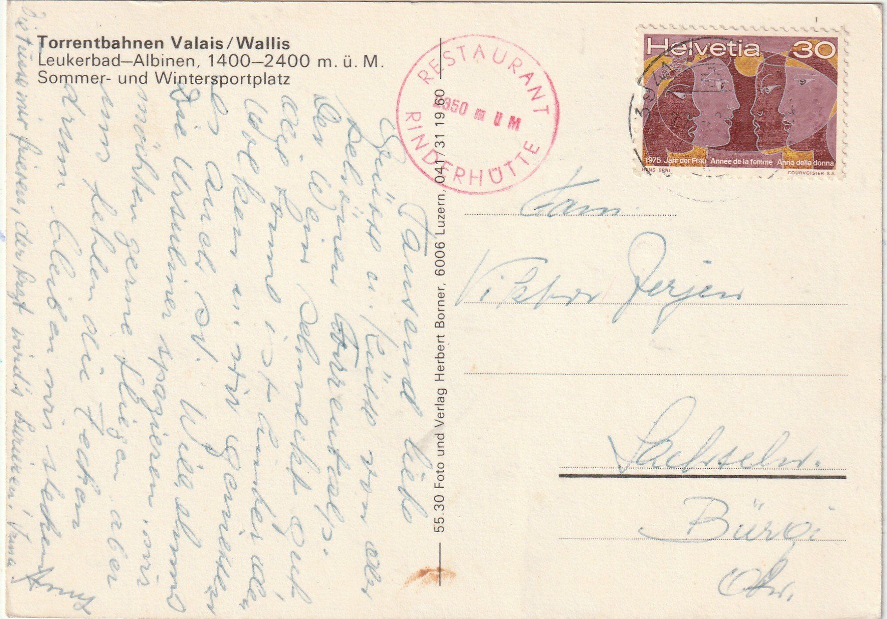 Cartoline postali: Torrentbahn Wallis – Usato da Lumbrein venduto da made02 1
