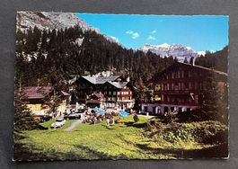 Hotel und Kurhaus Griesalp, Kiental mit Büttlassen old Autos