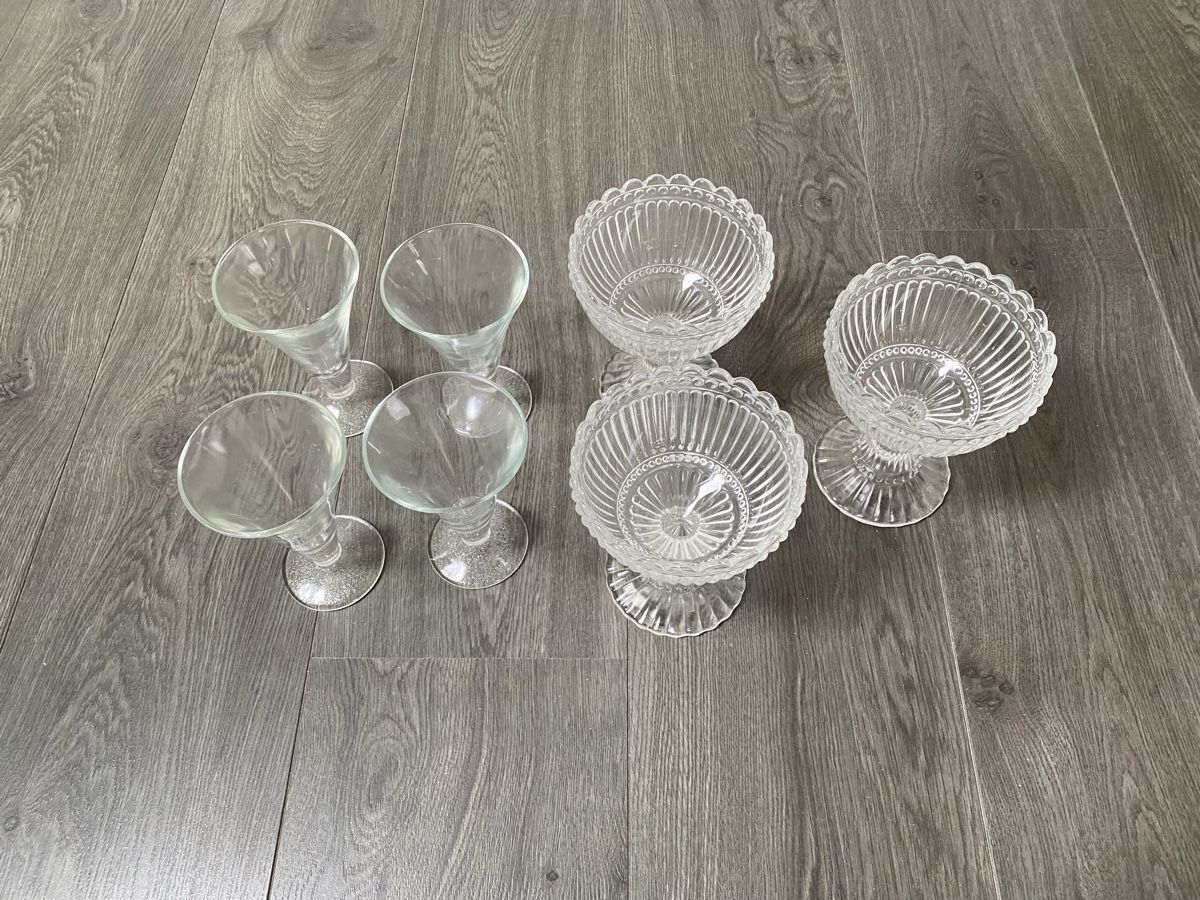 Bicchieri: 3+4 Dessertschalen Coupegläser – Usato da Hägglingen venduto da kar_v9qf 3