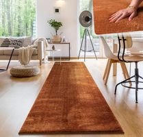 SONDERPREIS 🧡 Teppich Super Soft KUPFER 80x300 XXL Länge