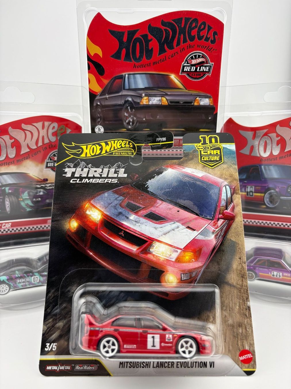 Hot Wheels Voitures modèles: Hot Wheels Mitsubishi Lancer Evolution VI Thrill Climbers – Neuf avec emballage d'origine à Flawil par HeisseReifen