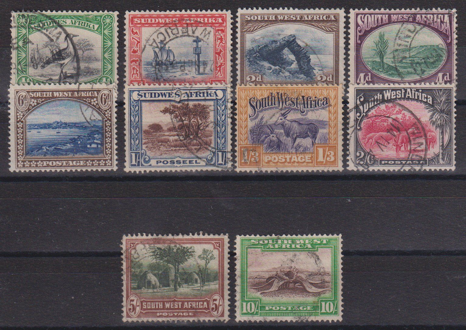 Alle Briefmarken: South West Afrika: Auswahl – Gebraucht aus Eschlikon TG von PhilCon
