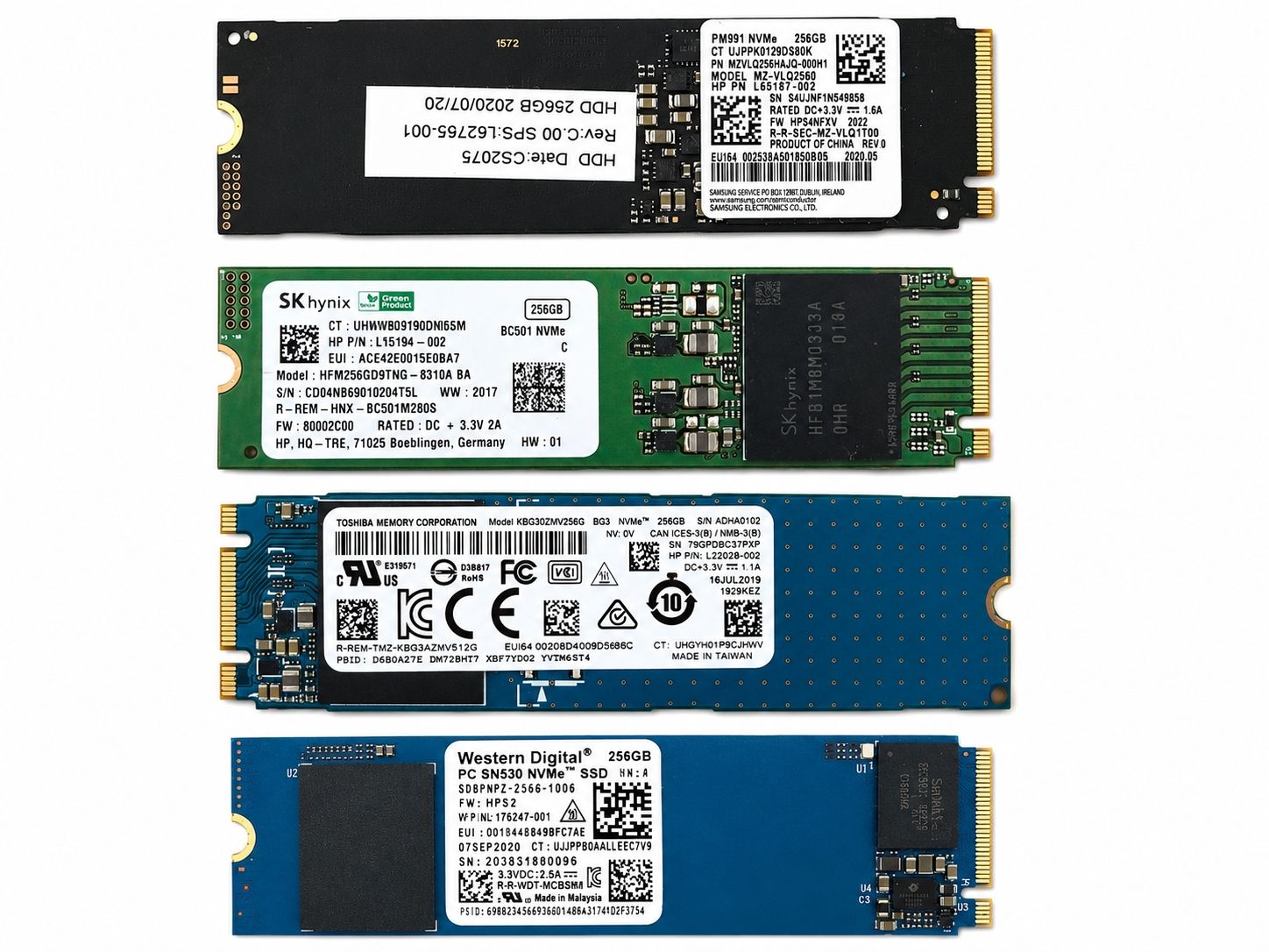 Dischi rigidi: Lotto X39 - SSD NVMe M.2 256GB – Usato da Lugano venduto da dan_brv2