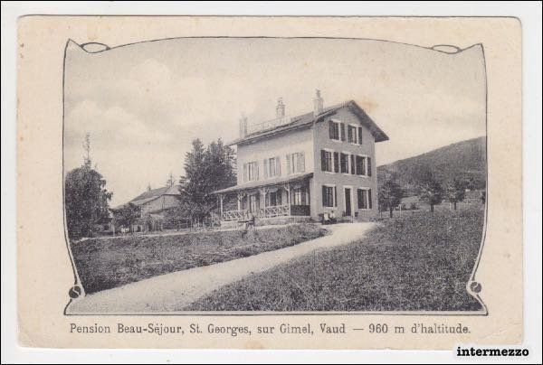 Cartoline postali: Gimel VD // Pension Beau-Séjour – Usato da Basel venduto da intermezzo12