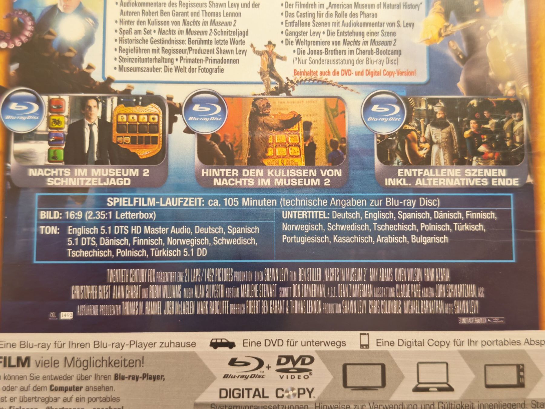 Tutti i DVDs: Nachts im Museum 2 – Usato da Liestal venduto da Kratzilla 4