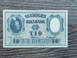 Schweden 10 Kronen 1956 !!!!!!