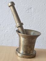 Antiker Messing Mörser mit Stössel schwer CCCP