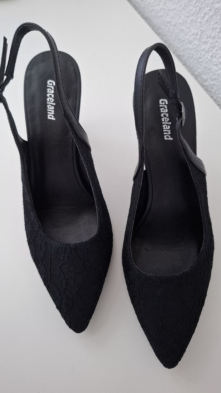 Graceland Scarpe da donna: Pumps Graceland schwarz, Grösse 38, neu – Nuovo e nell'imballaggio originale da Emmen venduto da Tigerlady 1