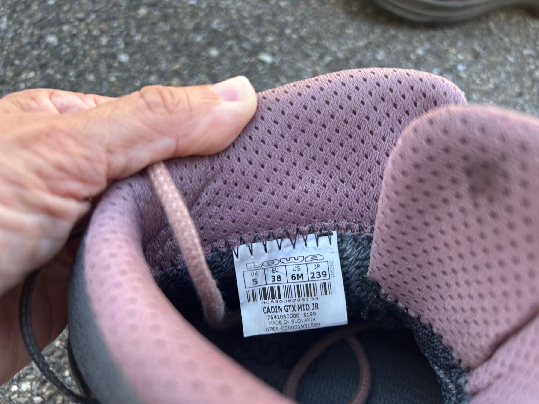 Lowa Scarpe per ragazze: Lowa Wanderschuh Gr. 38 – Usato da Schwarzenbach SG venduto da Lexa2 2