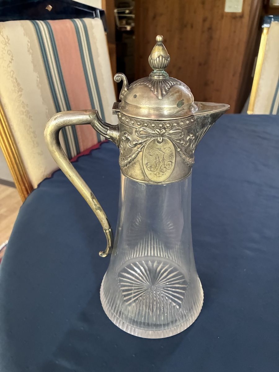 Carafes: 2 antike Weinkaraffen um 1900 – D'occasion à Dornach par Rosengarten 3