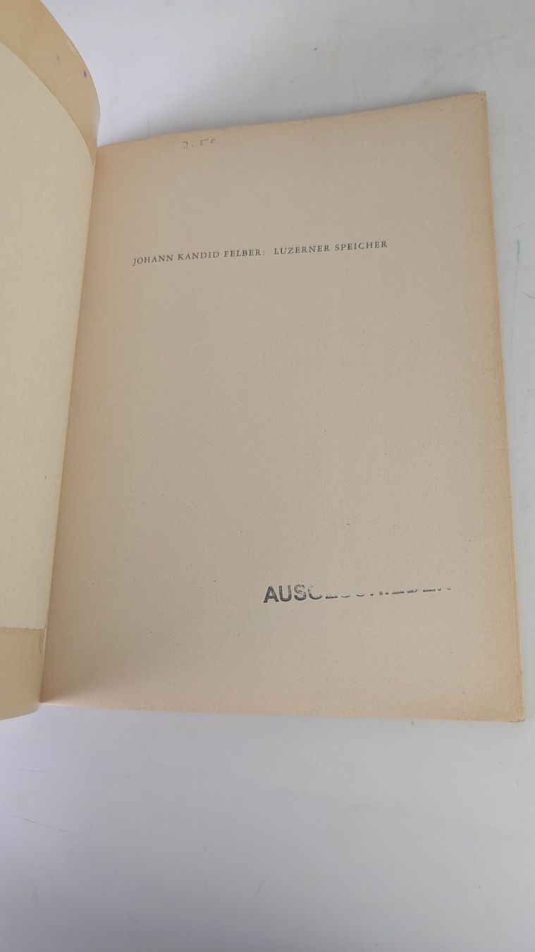 Libri: Schweizer Heimatbücher: Luzerner Speicher 1951 – Usato da Zürich venduto da axolottchen 2