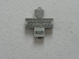 Abzeichen Emmthaler Schwingfest Schwingen Herbligen  BE 1967