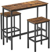 Stehtisch Set aus Bartisch und Hockern Frühstückstisch