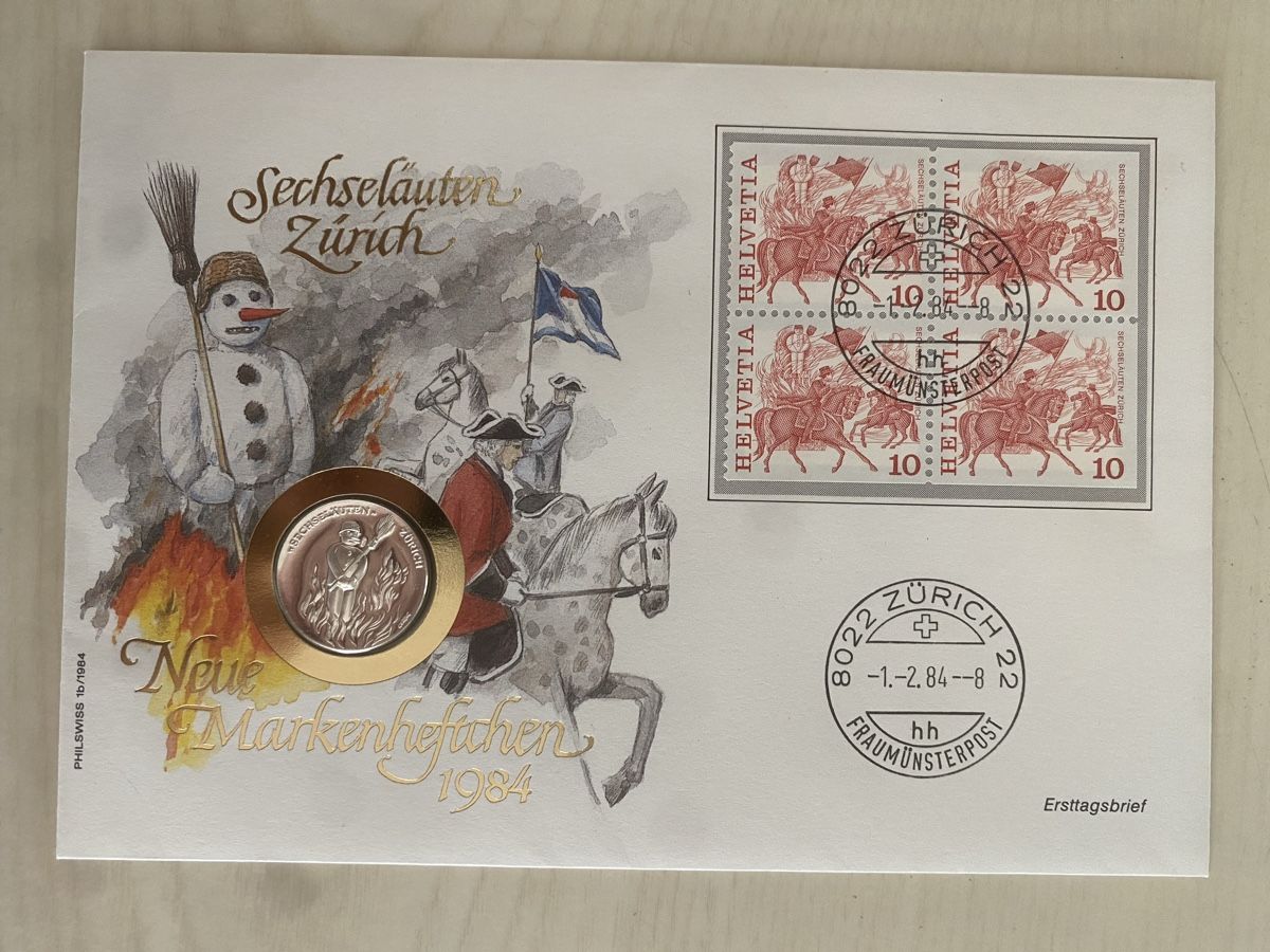 Medaglie: Numisbrief Silber Sechseläuten Zürich – Nuovo (secondo la descrizione) da Muralto venduto da Alex1912
