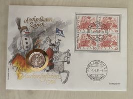 Numisbrief Silber Sechseläuten Zürich
