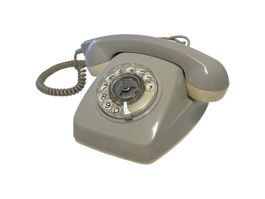 Vintage Telefon Wählscheibe Grau - Schweiz Retro Deko 1980er