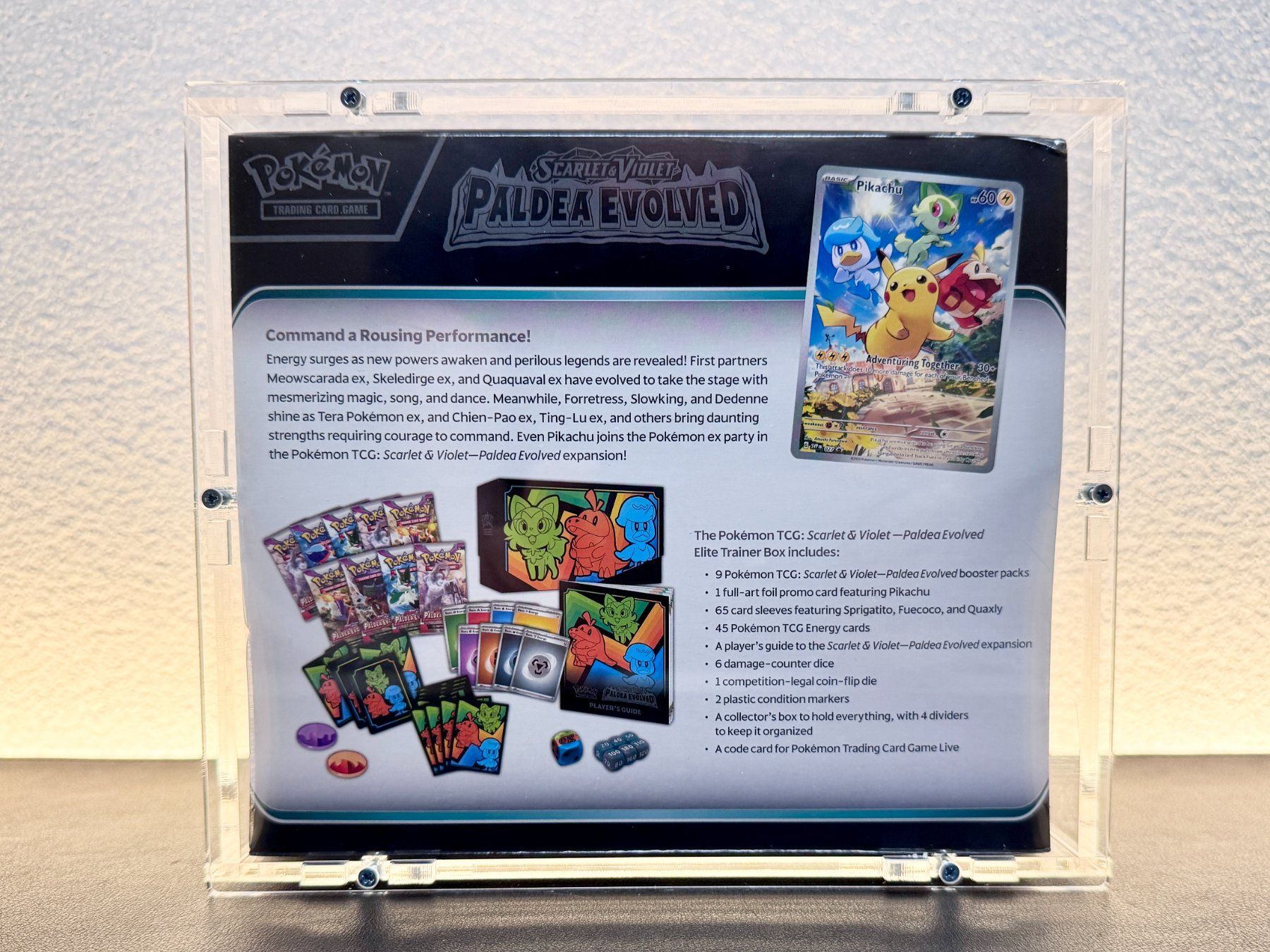 Pokémon Cartes à collectionner: Pokémon Paldea Evolved ETB EN OVP + Acrylbox – Neuf avec emballage d'origine à Schlatt TG par catch_up 5