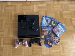 Sony PlayStation 4 500GB + 2 Controller + 6 Spiele – Komplet