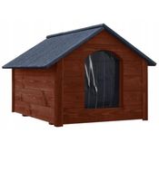 XXXL Hundehütte Holz Hundehütte Massiv Wetterfest Echtholz i