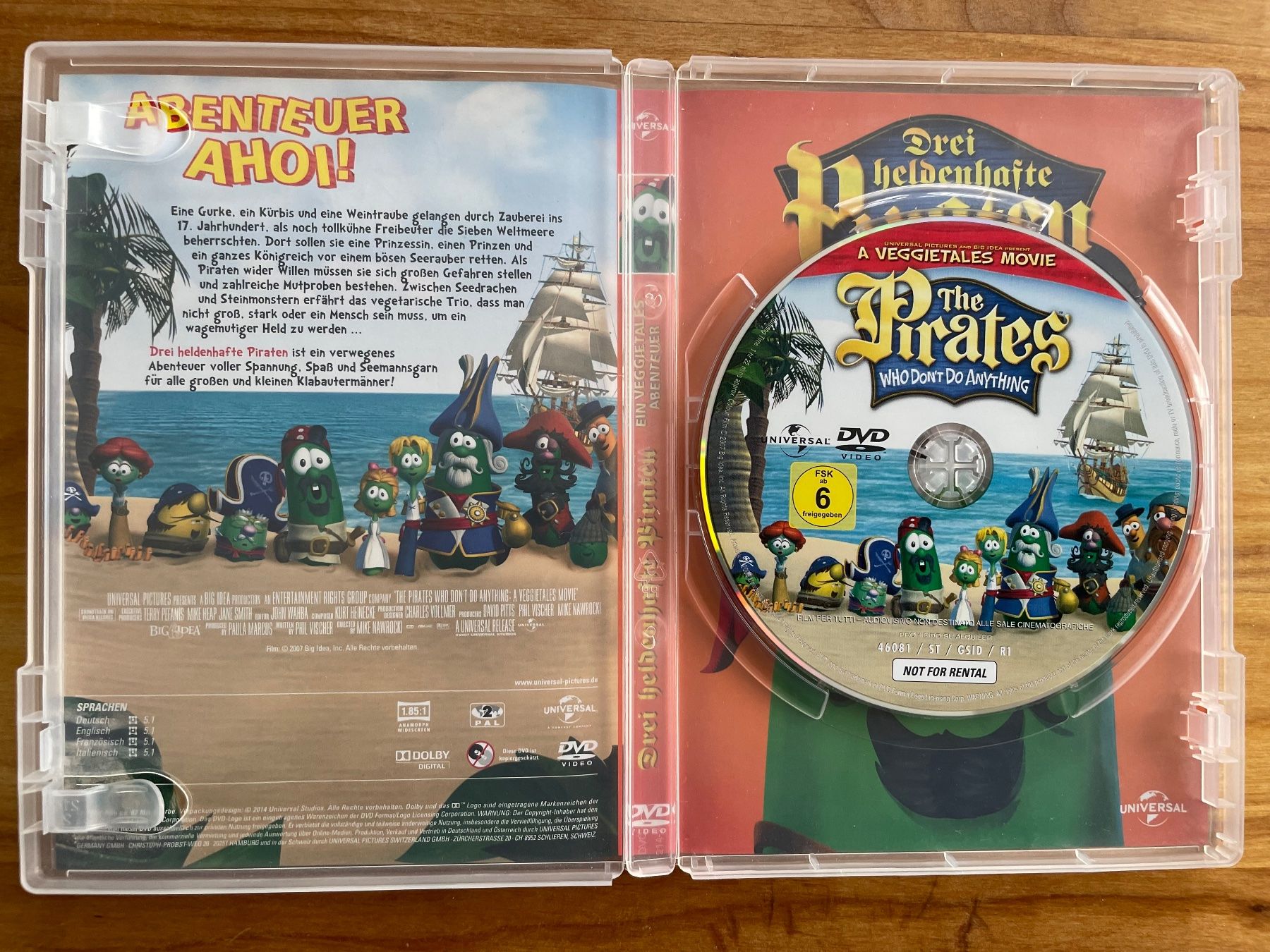 Alle DVDs: DVD Drei heldenhafte Piraten – Gebraucht aus Eglisau von felix_ch 2