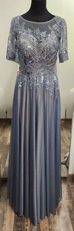 Graublau kleid