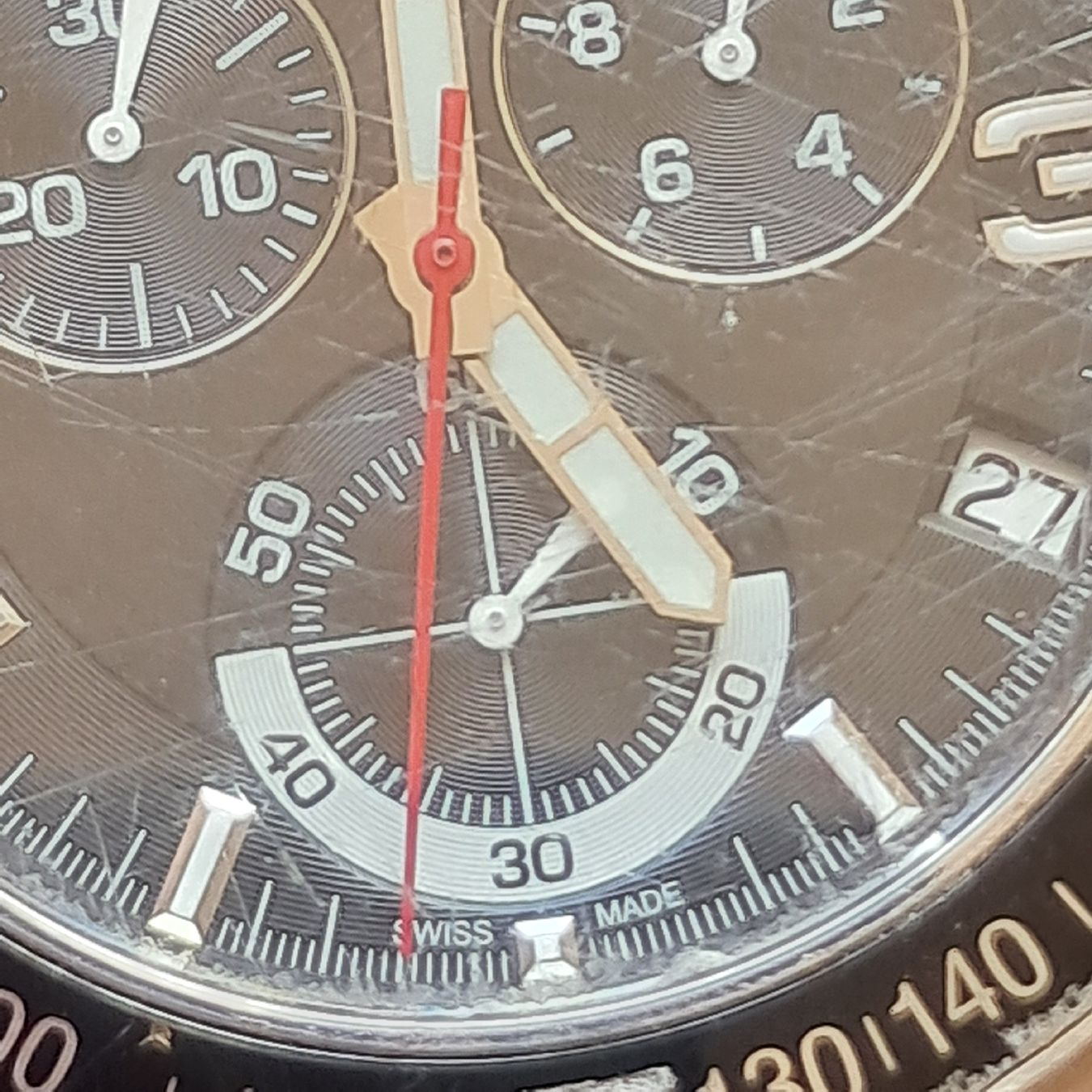 Montres: Chronograph Uhr Lederalarm – D'occasion à Dietikon par una_y6wy 3