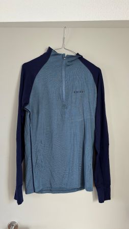 Eider Herren Merino Funktionsshirt Half-Zip – Blau