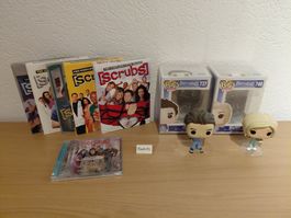 DVD USA NTSC Scrubs Season 1-5 + CD OST + Funko POP!