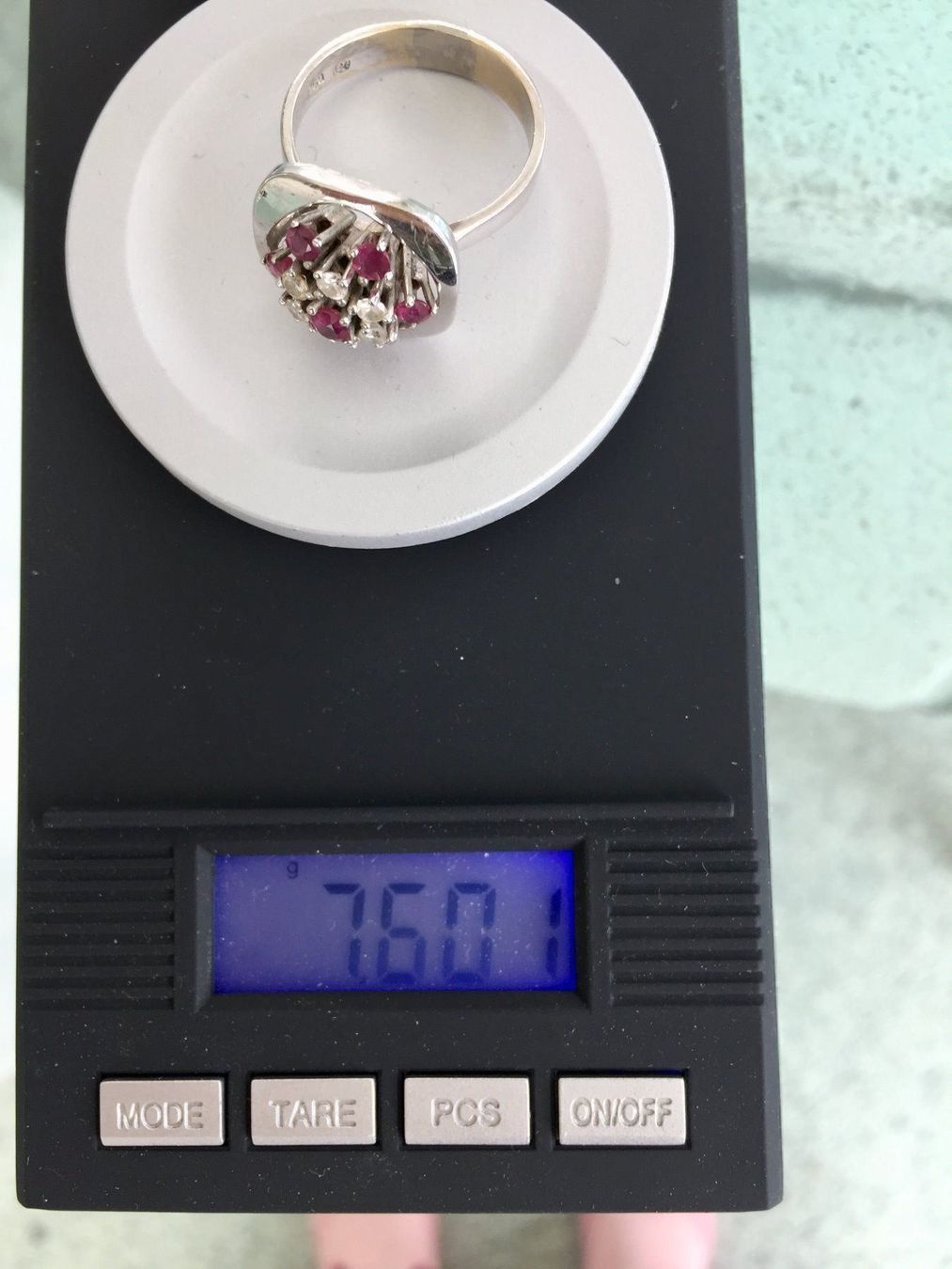 Ringe: WEISSGOLDRING/BRILLANTEN & RUBINEN – Neu (gemäss Beschreibung) aus Eschenbach SG von Lady020 7