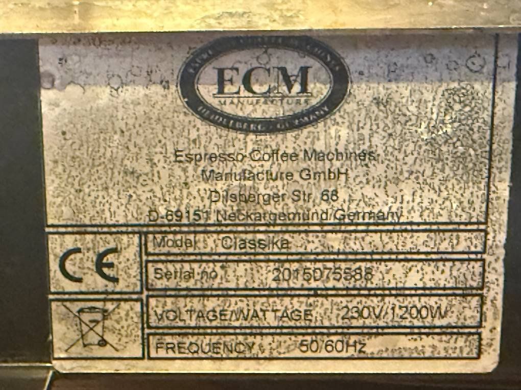 ECM Manufacture Macchine per caffè & Macchine per espresso: ECM Classika Siebträgermaschine E61 – Usato da Baar venduto da Mr_Archie 2