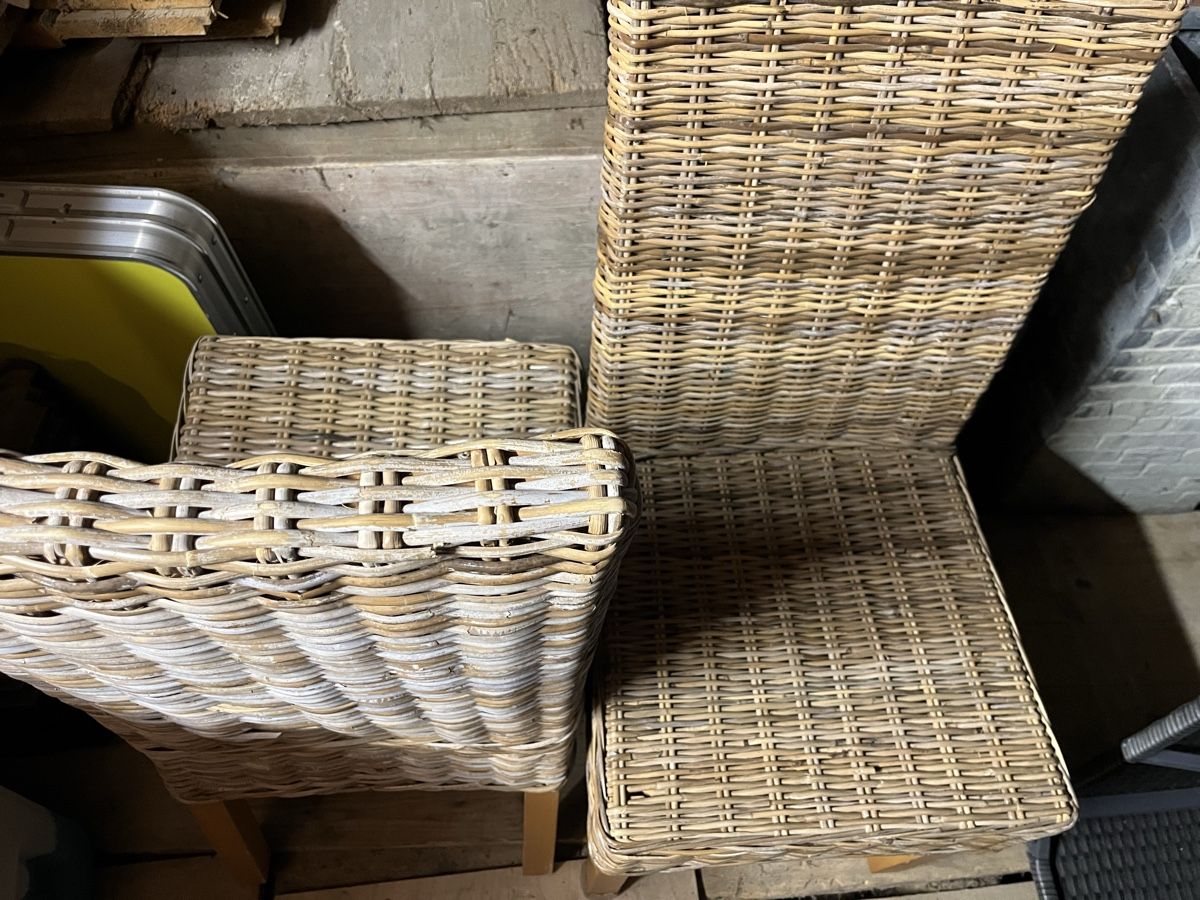Sedie: 2x Korbstuhl / Rattan/Flecht, Stühle gebraucht – Usato da Rüdlingen venduto da Lichee 5